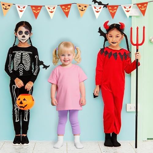 Disfraz Infantil Halloween 4 Piezas Rosa y Morado miniatura 4