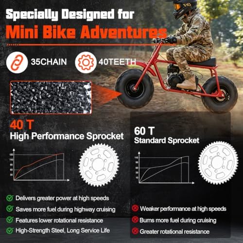 145/70-6 Tire with Rim, Mini Bike Tires Assembly Kit Replacement Parts for Coleman CT100U,V-Tread Tire — view 4