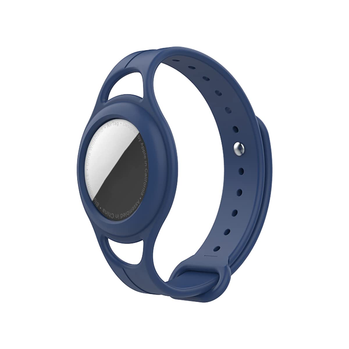 Mutural for AirTag Case 2021,Soft Silicone Cover for Apple AirTag,Anti-Lost Lightweight Bands for Kids,Anti-Scrath Safety and Clean,Durable in Use - Blue