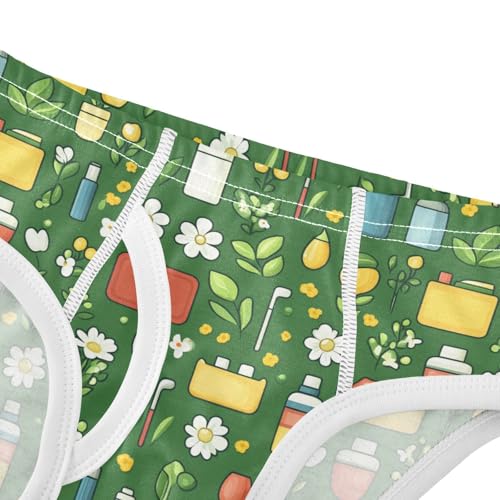 Yuiboo Toddler Boy Training Underwear Soft Cotton Briefs Underwear for Boy A Father's Day in Sizes 6Y4