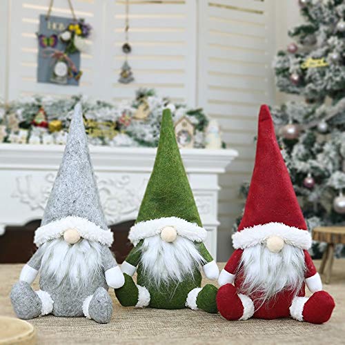 3点セット クリスマス飾り クリスマスツリー飾り 人形 置物 北欧の妖精トムテ サンタクロース ぬいぐるみ おしゃれ かわいい 北欧風 ミニ 卓上 インテリア 装飾 雰囲気作り 壁 窓 玄関 吊り装飾用 クリスマスパーティー プレゼント ギフト