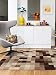 Produktbild Benuta Wollteppich Funk Boxes Braun 90x150 cm | Naturfaserteppich für Wohnzimmer und Schlafzimmer