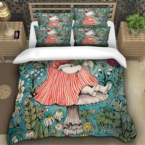 Housse de couette chaton 3D pour la chambre d'une jeune fille - 5