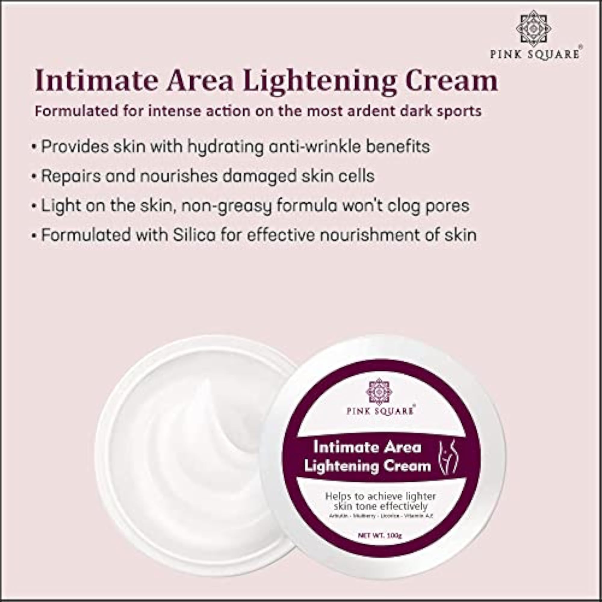 Intimate Area Skin Lightening Cream, 100g
