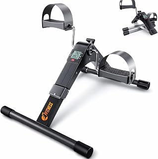 Mini bicicleta estática para rehabilitación del motor, monitor LCD, resistencia ajustable, plegable, entrenamiento de piernas y brazos