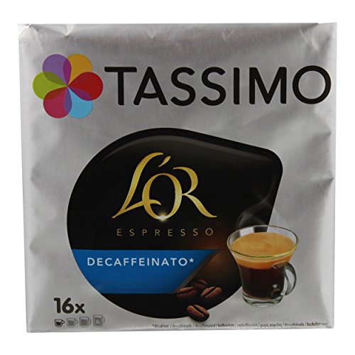 TASSIMO L'Or Café Decaffeinato - 5 paquetes de 16 cápsulas: Total 80 unidades