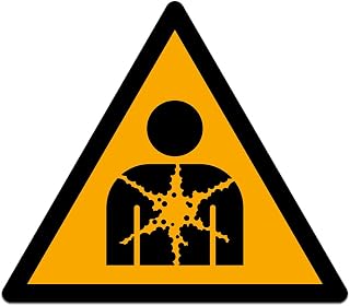 W071 - Substance Or Mixture Presenting A Health Hazard Sticker Decal 4"x3.5"