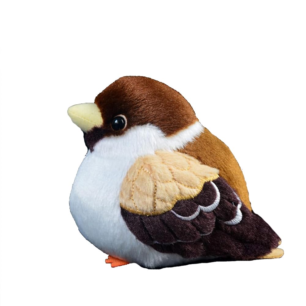 Amazon.co.jp: ZHONGXIN MADE かわいい スズメ ぬいぐるみ 手のひら