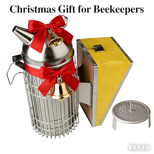 Domed Bee Smoker Stainless Steel Beehive Smoking with Heat Shield Beekeeping Equipment for Beekeeper 4x11" - Image 3