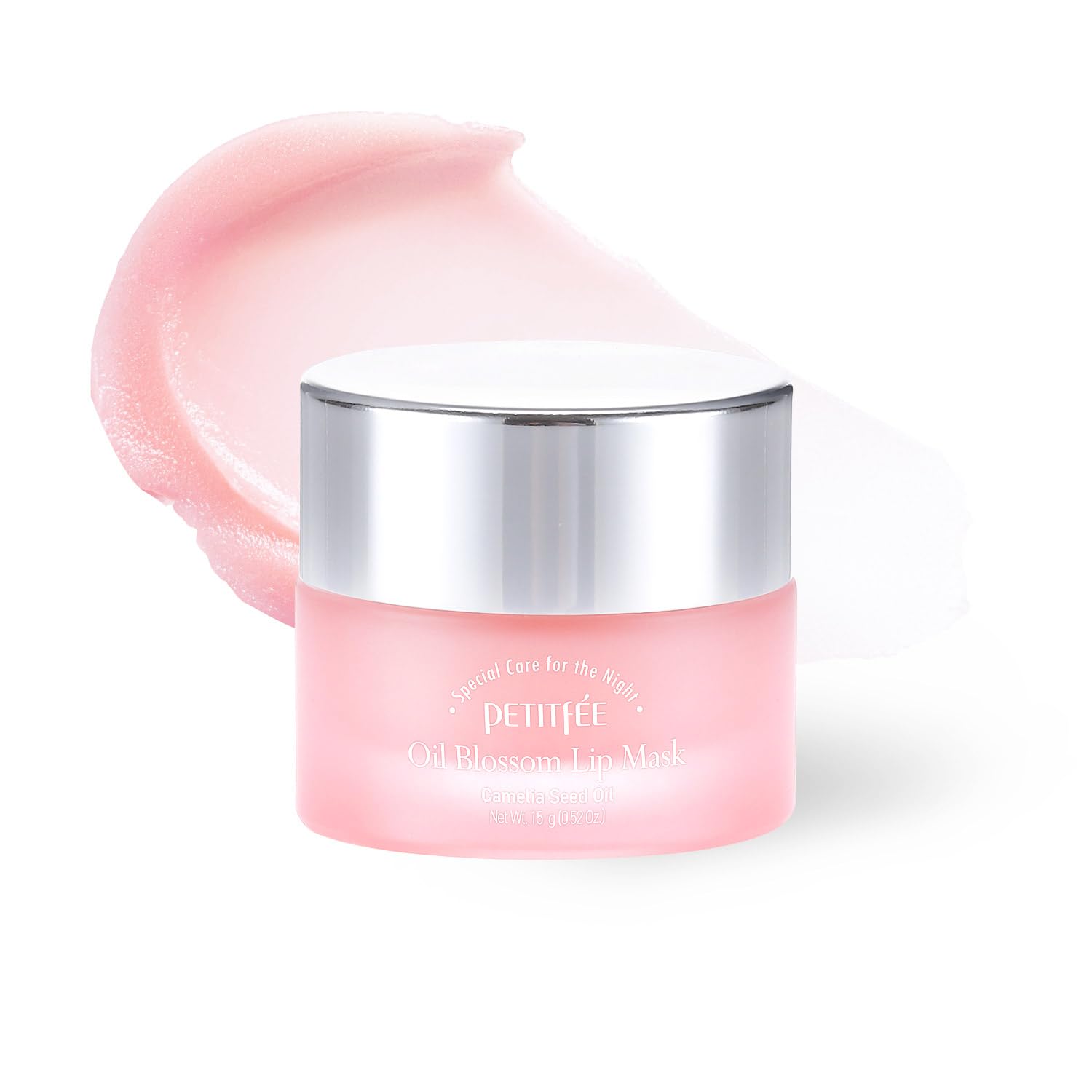 Sleeping Lip Mask Camelia Seed Oil 15g - Day & Night Repairing Balm, Overnight Lip Mask, Lip Treatment for Dull & Dry Lip, Deep Nourishing with Vitamin E, 5 Phyto Oil Complex