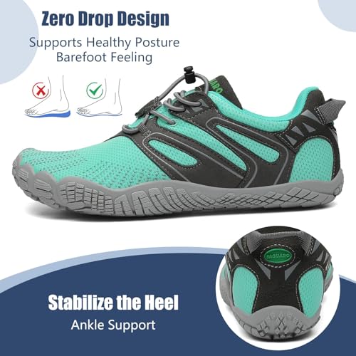 Image of SAGUARO Womens Mens Barefoot Shoes Minimalist Trail Runner Wide Toe Box Zero Drop Outdoor Cross Training Shoe