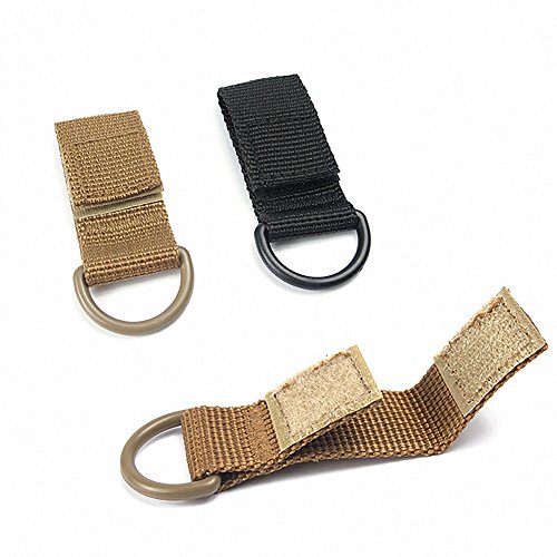 Grampo de gancho, Andoer Cinto de correias molle para caminhada ao ar livre portátil anel D para aca
