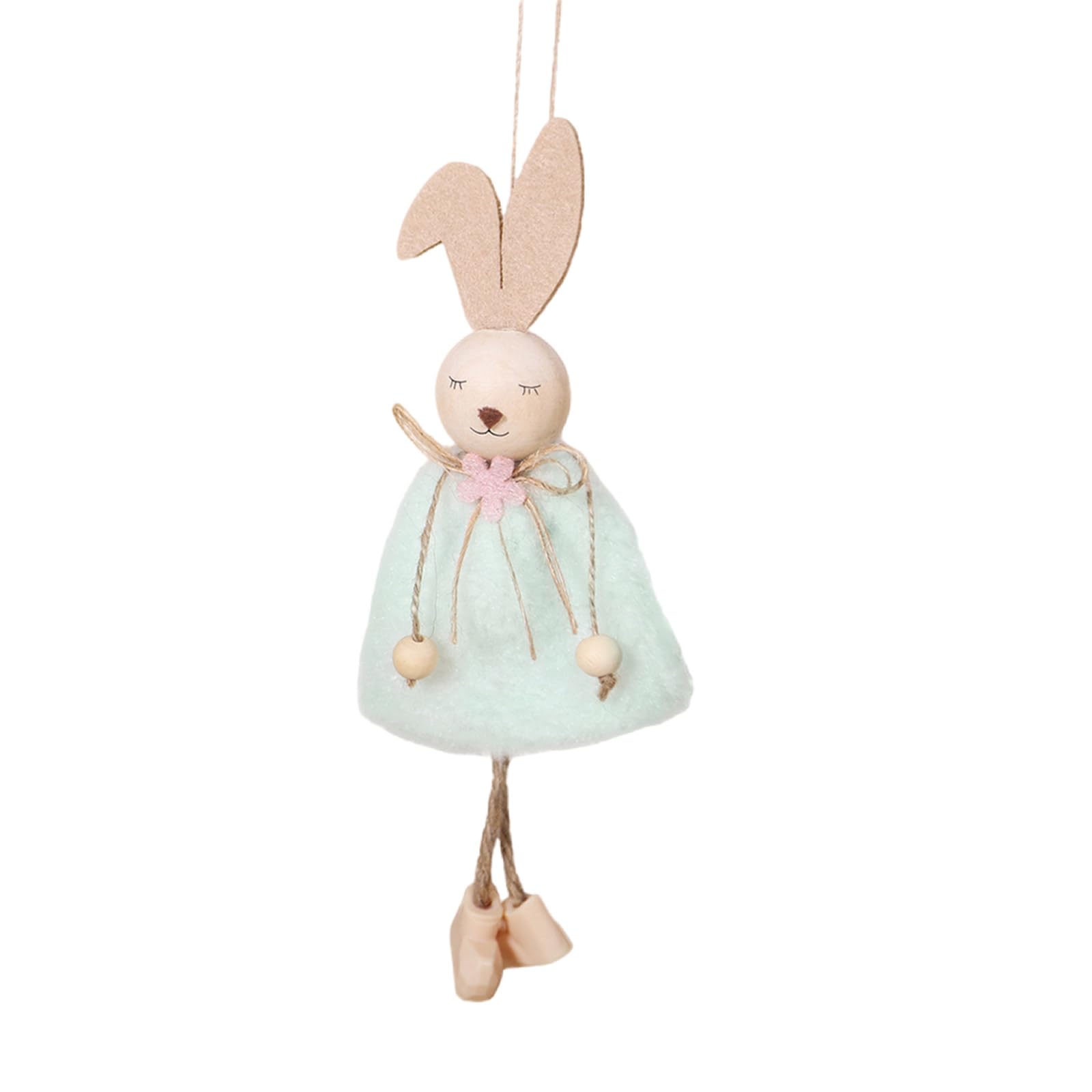 Kalttoy Blue Cartoon Plush Bunnies Pendant Hanging Ornament Spring Festival Decoration For Party Table Centerpieces Home Decoration Hanging