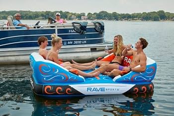 Amazon.com : RAVE Sports, Big Easy Boat Towable Water Tube for 2-4