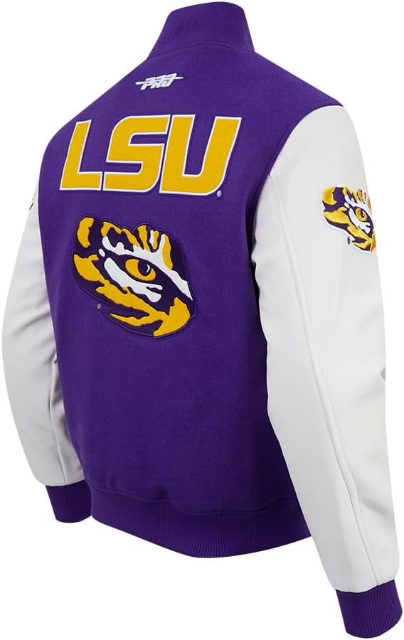 Pro Standard Mens College Classic Chenille Wool Varsity Jacket