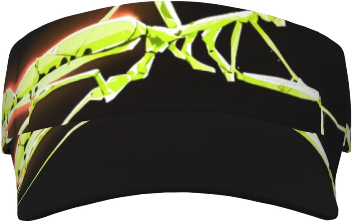 Glowing Mantis Patterned Casual hat, Suitable for Fitness and Cycling, Daily Fashion Accessories Black
