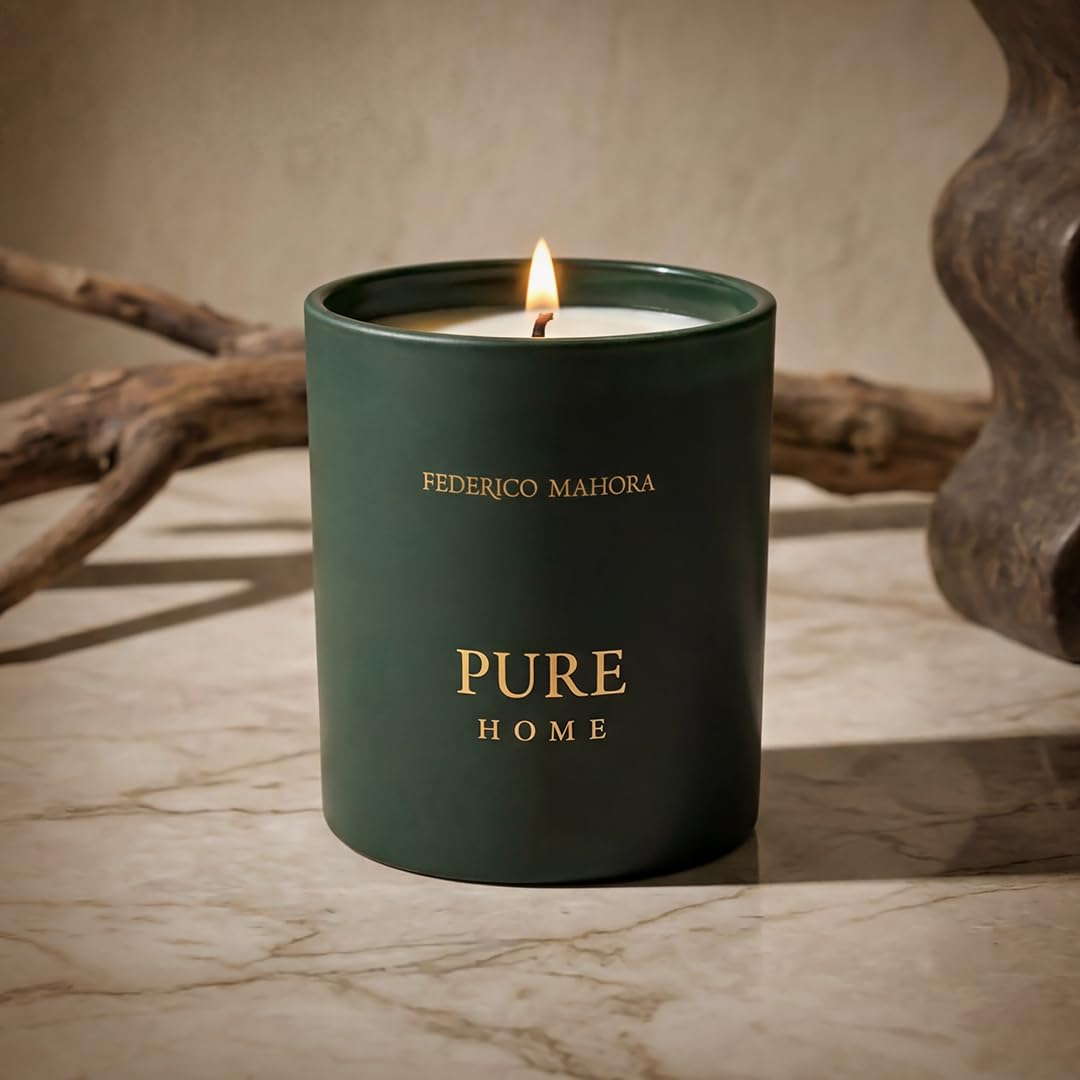 Pure 900 Duftkerze 150g | Kirsche, Mandel & Sandelholz | Chypre Home Duftkerze | Home Ritual Collection