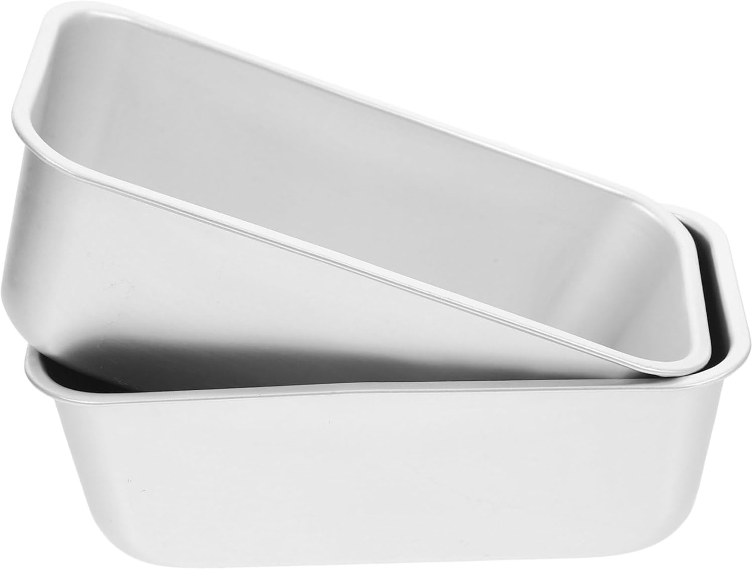 PRETYZOOM 2pcs Square Cake Molds Toast Box Baking Tools Non-Stick Cheesecake Pan Rectangular Baking Tray for Pudding