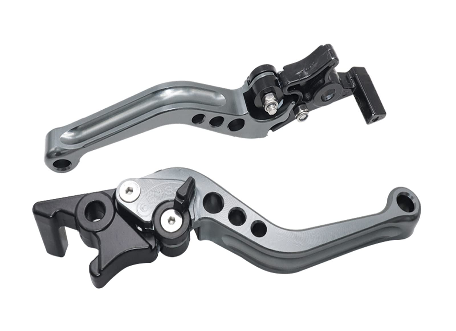 Leva Freno Frizione Leva Frizione Freno A Disco Regolabile Moto CNC 6 Marce Maniglia Anteriore Pompaggio Universale per Kawasaki per Beta Leva del Freno della Frizione(Color:1)