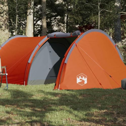 Tente camping tunnel 4 places verte imperméable montage facile avec E-Port