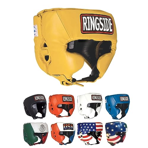 Image of Ringside Competition Boxing Muay Thai MMA Sparring Head Protection Headgear with Cheeks