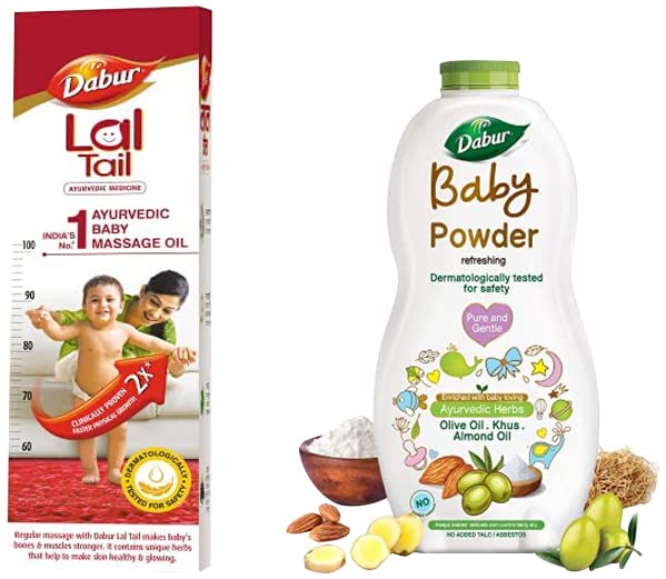 Buy Dabur Lal Tail Ayurvedic Baby Massage Oil 500ml & Dabur Baby