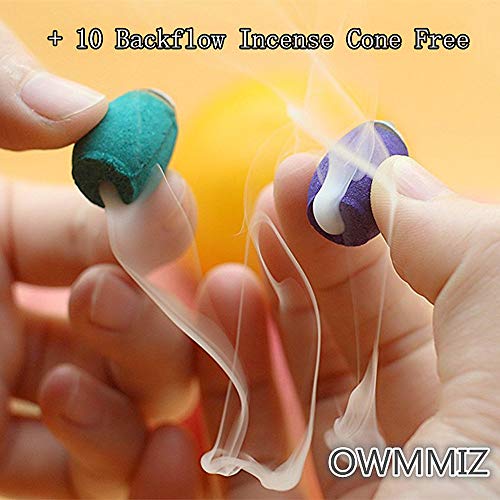 Owmmiz Golden Buddha Backflow Incense Burner With 10 Pcs Backflow Incense Cones, Waterfall Incense Holders Home Decor Statue Ornament thumb #6