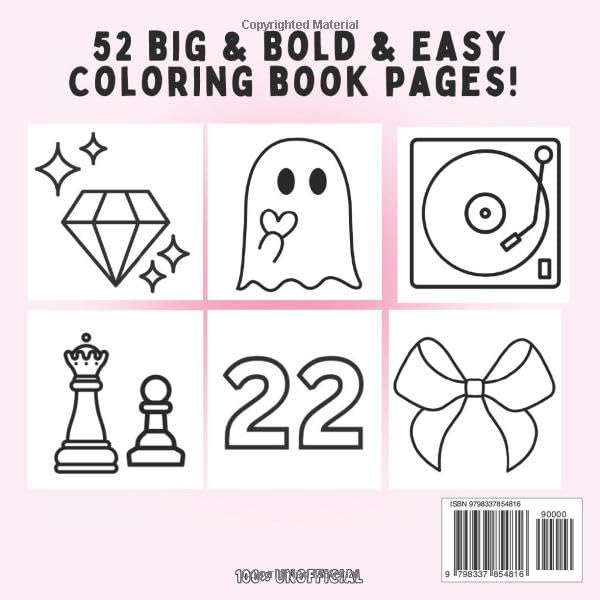 Swift Coloring II: For Adults and Teens Featuring Bold and Easy and Simple Designs for Relaxation. (Fan coloring) - Image 2