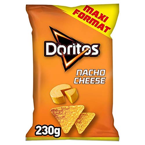 Doritos Nacho Cheese paquet de 230g en lot de 2 pour ne jamais manquer de chips salées