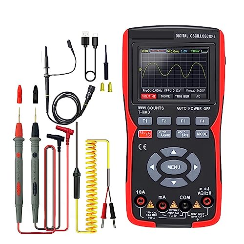 2 1 デジタルオシロスコープマルチメータ 48MSa/s サンプリングレート 10Mhz 帯域幅 9999 カウント True 2.8 インチ IPS 測定の容易さ