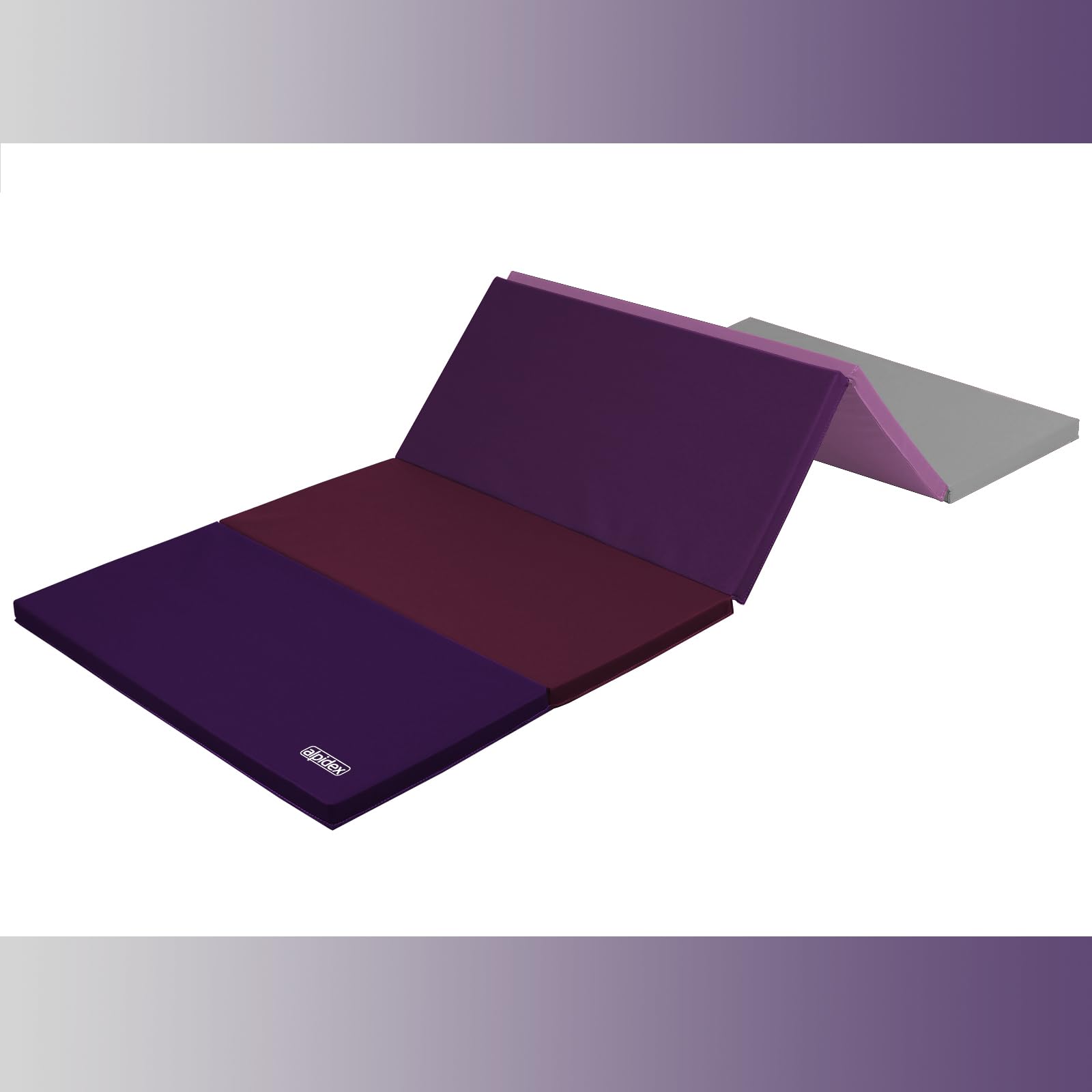 ALPIDEX Tapis de gymnastique pliable 185 x 78 x 3,2 cm pour la maison enfants adultes