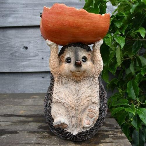 WONDERDECOR ハリネズミ ガーデンオーナメント 2022 ガーデンオーナメント ハリネズミ 2個セット 置物 ガーデニング