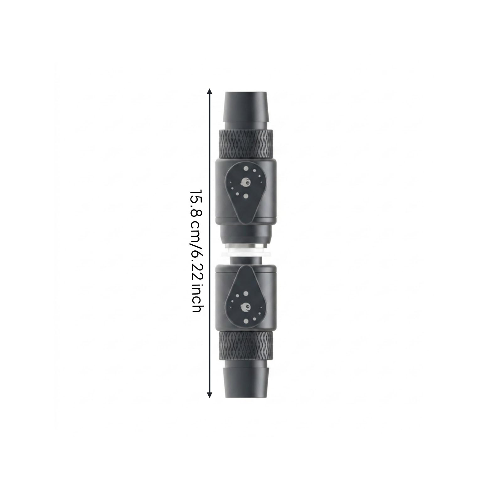 LOVIVER Aluminiumlegierungsventil Schlauchverbinder Kugelhahn Absperrhahn Schnellverschluss Wasserregelung mit Kompaktem Mechanikdesign für Aquarium Filterbecken Pflegeeinsatz, 20mm