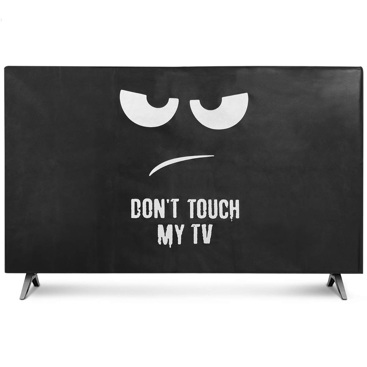 kwmobile Protezione Compatibile con 55" TV Cover Proteggi-Schermo PC TV Anti-Polvere bianco/nero