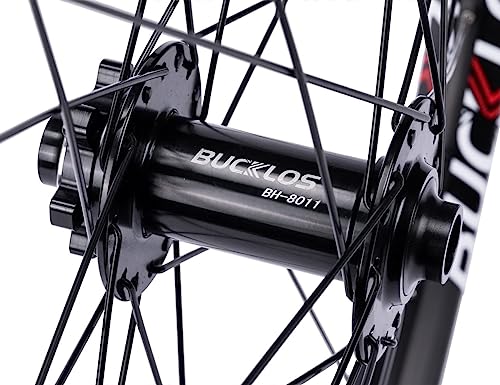 Bucklos 27.5/29 Inch Thru Axle Boost Mtb Wheelset, Front 15 * 110Mm Rear 12 * 148Mm Disc Brake Mountain Bike Wheel, Al6061 32H 1.9/2.5 Double Wall Clincher Dual, Fit 8 9 10 11 Speed Cassette Xc Am Dh #TOP2