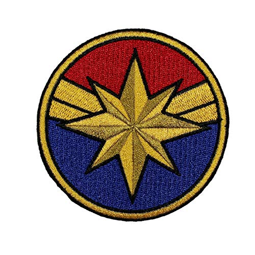 Parche bordado Capitán Marvel para disfraz mujer de superhéroe textil 2