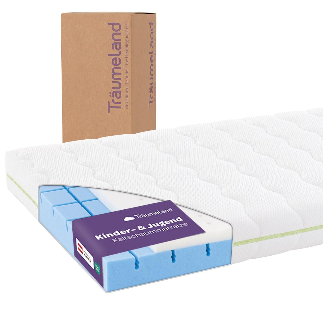 Träumeland Kindermatratze Schlummerland Air, Größe: 90x200 | Matratze für Kinder - Oeko-TEX Zertifiziert - wendbar & atmungsaktiv - Allergiker geeignet | Made in Austria