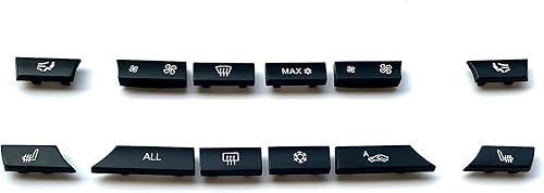 Miniatura 7 de Botón de ventilación de aire acondicionado de 14 teclas de aire acondicionado, calentador de CA, control de clima, kit de reparación interior para