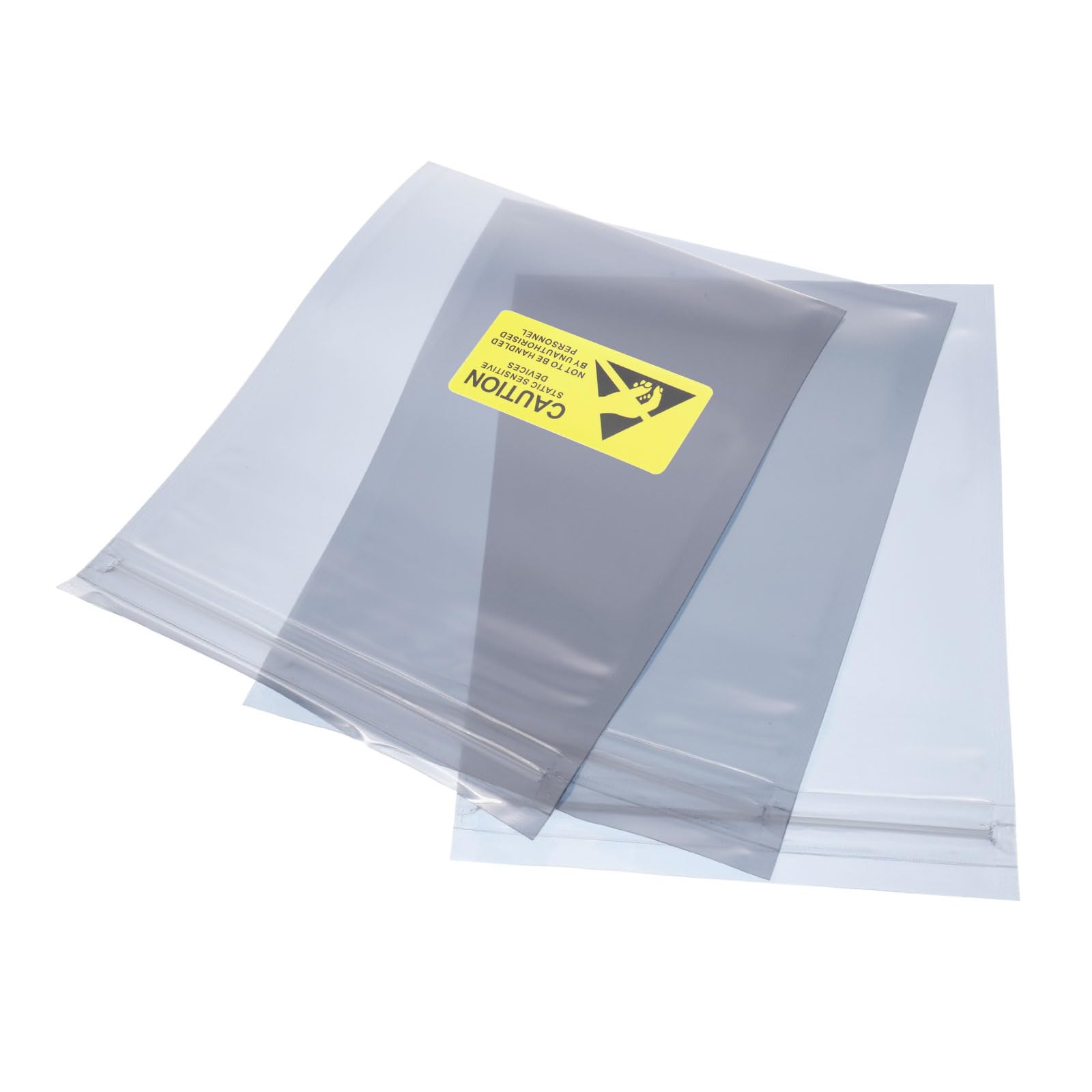 QUARKZMAN Sacchetti Antistatici Sacchetti Protettiva 50pz 4x6 pollici (10x15cm) Richiudibili con Etichette per Disco Rigido HDD SSD Scheda PCB