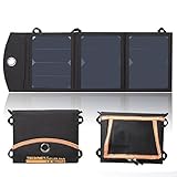 TeckNet Ultra-Compact 14W Dual-Port Solar Charger with BLUETEK™ Smart Charging Technology