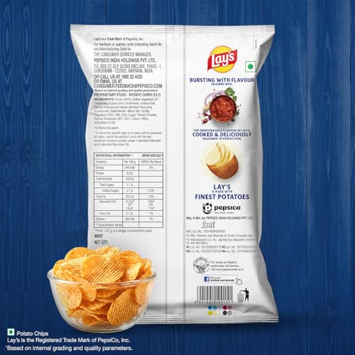 Image of Lays Potato Chips - Masala Magic, 80gm /82gm (Weight May Vary)