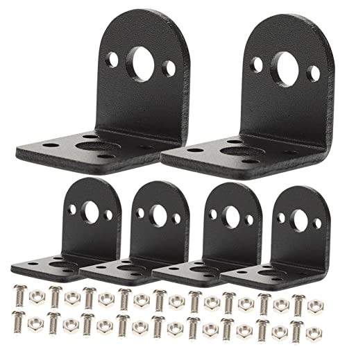 BUTIFULSIC 25mm Dc Gear Motor Mounting Bracket Iron Holder for Small Gear Stepping Motor Replacement Part Precision Screw Holes