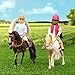 Lori Dolls – American Quarter Horse – Toy Horse – Light Brown 6-inch Horse for Mini Doll – Animal & Accessories – Play Set for Kids – 3 Years + (LO38004Z)