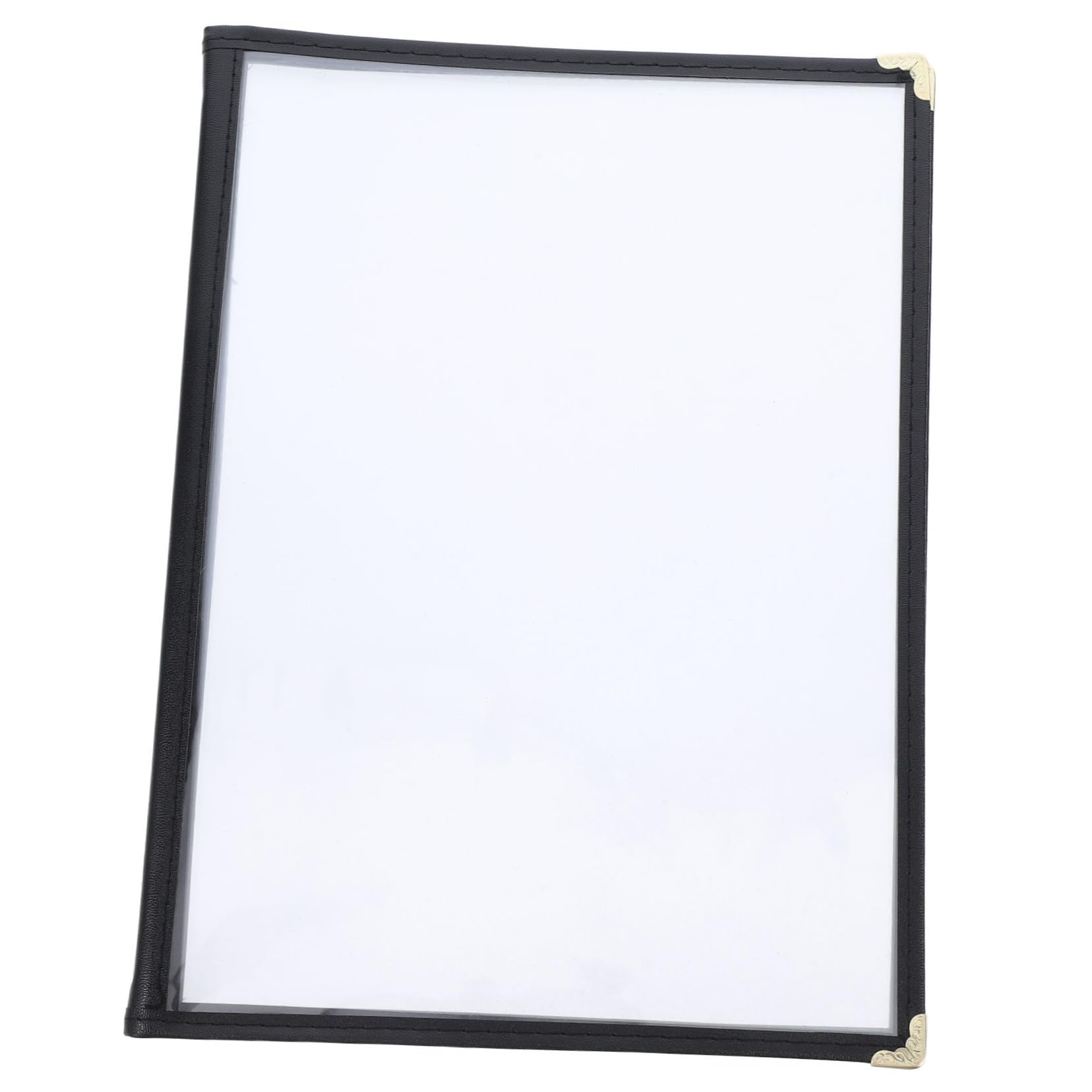 KICHOUSE 4 Menu Book Inserts for Restaurant Hotel Menu Binder Pockets Plastic Menu Holder Quick-Update Menu c