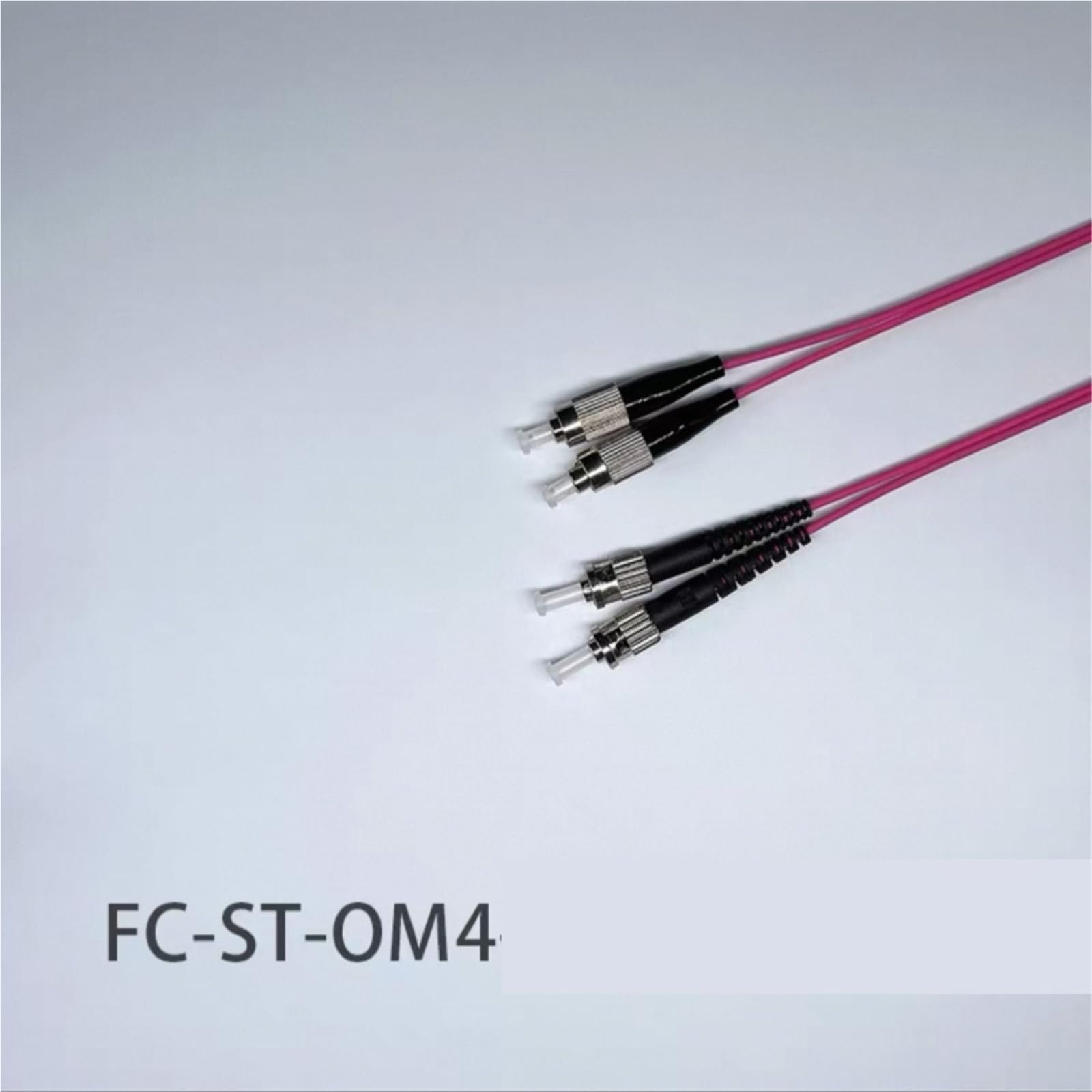 Câble de raccordement à fibre optique FC-ST OM4 Duplex, 1-100 m ST-FC (60 m, 1 pièce,OM4)