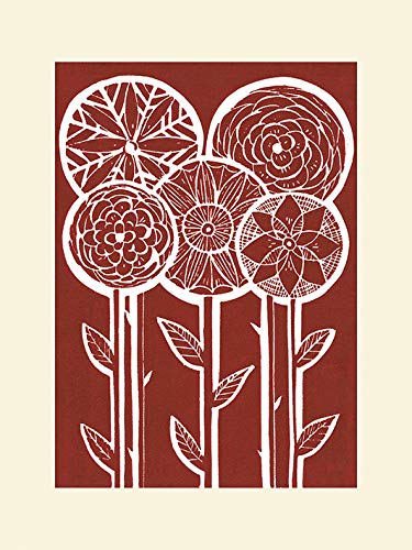 L Arte Gruppo Amanda Colville Cinque Fiori - Formato 30 x 40 cm Carta Multicolore 30 x 40 x 1.3 cm