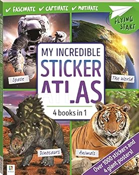 Paperback Flying Start My Incredible Sticker Atlas Book
