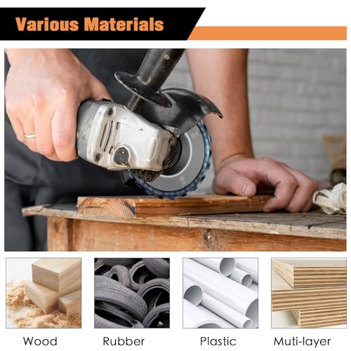 Konvixon KON-MDP001 11Pcs Wood Carving Disc Set For 4 Inch Or 4 1/2 Inch Angle Grinder thumb #5