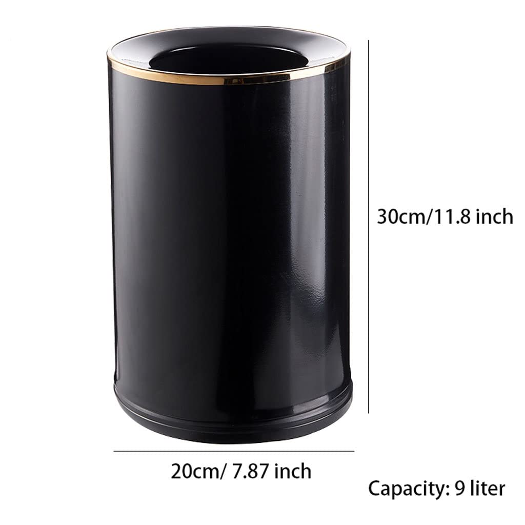 Pattumiera Cucina Pattumiera Rotonda Garbage Garbage Garbage Bin con Secchio Interno in plastica, Cestino per la Carta Straccia, Pattumiera per Bagno, Camera da Letto Bagno Cestino della Spa