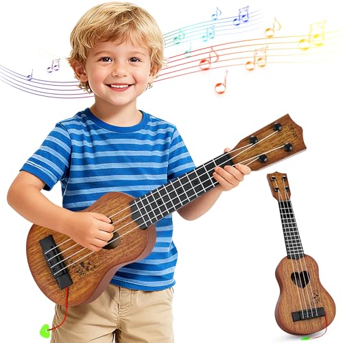 YEZI Kids Toy Classical Ukulele Guitar Musical Instrument, Maroon